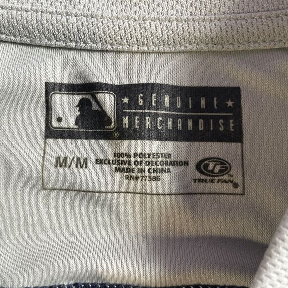 Tampa Bay Rays Shirt Men’s Medium MLB True Fan V-Neck Blue Baseball Stitching - Picture 3 of 16